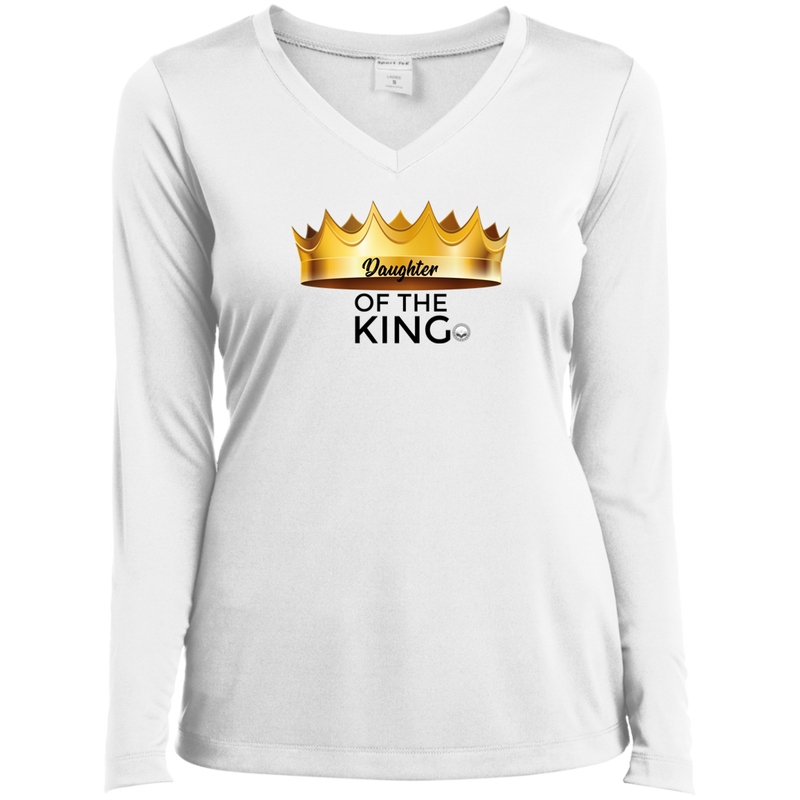 Daughter of the King Ladies' LS Performance V-Neck T-Shirt