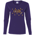 Faith-Gld Ladies' Cotton LS T-Shirt