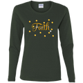 Faith-Gld Ladies' Cotton LS T-Shirt