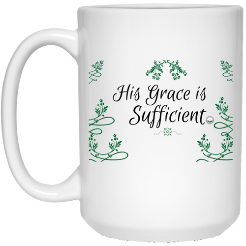 Grace 15 oz. White Mug