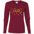 Faith-Gld Ladies' Cotton LS T-Shirt