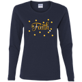 Faith-Gld Ladies' Cotton LS T-Shirt