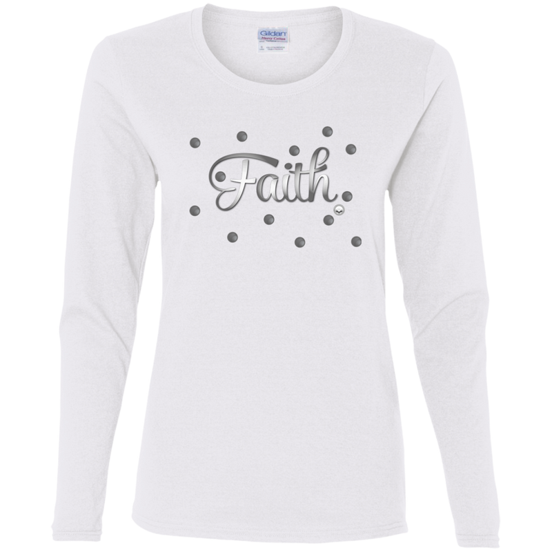 Faith-Slv Ladies' Cotton LS T-Shirt