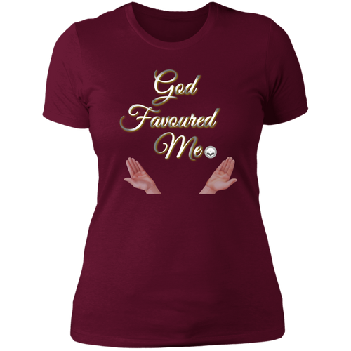 God Favored me Ladies' Boyfriend T-Shirt