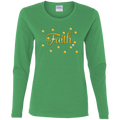 Faith-Gld Ladies' Cotton LS T-Shirt