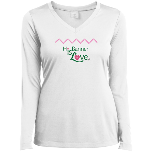 Banner Ladies' LS Performance V-Neck T-Shirt