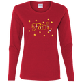 Faith-Gld Ladies' Cotton LS T-Shirt